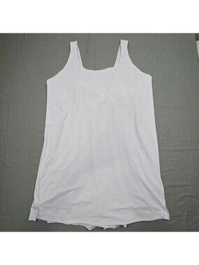 Old Navy 3X Womens Active Tank Dress White Powersoft Built-In Bra Shorts